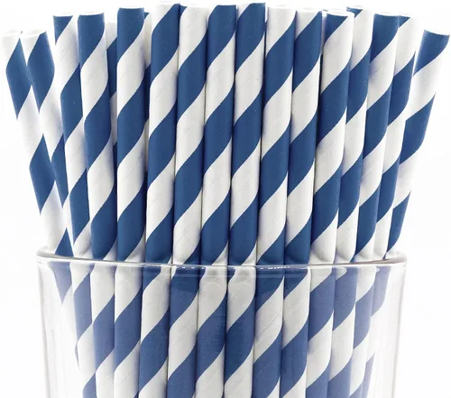 Miniatura 10 de Paquete de 150 pajitas de papel biodegradables con lunares rojos de 4 capas (compostables, no tóxicas, sin BPA)