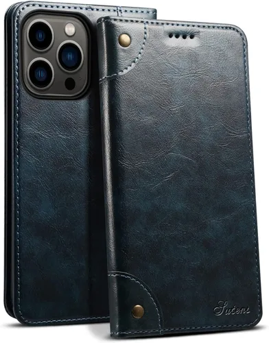 Miniatura 13 de SINIANL Funda tipo cartera compatible con iPhone 14 Plus, con función atril magnético, tarjetero de crédito para iPhone 14 Plus de 6.7 pulgadas