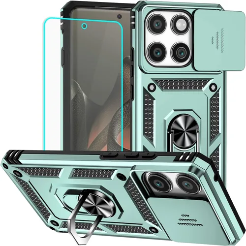 Miniatura 19 de Funda para Moto G Pure, funda Moto G Power 2022, soporte giratorio de grado militar de 360° (resistente), fundas protectoras a prueba de golpes
