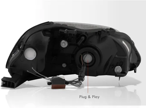 Miniatura 7 de AJP Distributors Conjunto de Luces LED de Señal de Giro y DRL de Esquina con Lentes Transparentes y Carcasa Negra para Parachoques Izquierda+Derecha