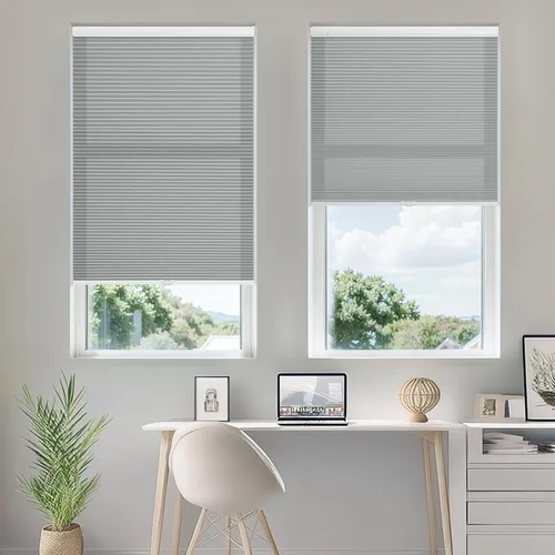 Miniatura 2 de Persianas celulares sin cordón, sin taladro, para ventana de interior, extraíbles y fáciles de instalar, persianas de tela con aislamiento térmico