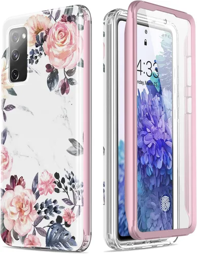 Miniatura 8 de Esdot Funda compatible con Samsung Galaxy S20 FE con protector de pantalla integrado, con diseño de moda para mujeres y niñas, funda protectora