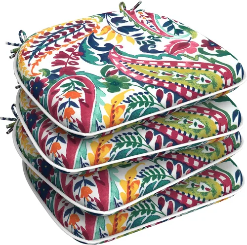 Miniatura 23 de LVTXIII - Cojines de asiento de patio de 16 pulgadas de profundidad x 17 pulgadas de ancho, cojines para sillas de exteriores, para todo tipo de gris