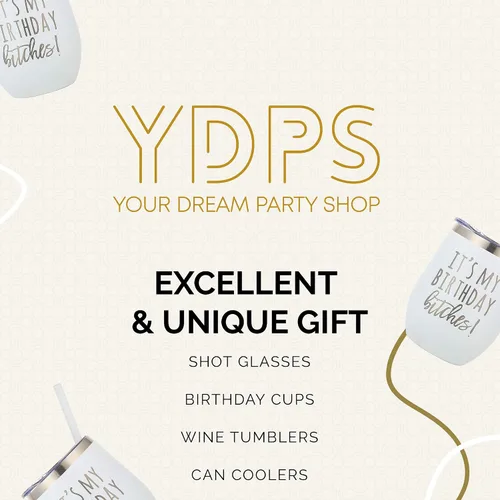 Miniatura 8 de Its My Birthday Bitches - Vaso de vino con aislamiento de acero inoxidable de 12 onzas, regalo único para mujeres y niñas, elegantes vasos y tazas
