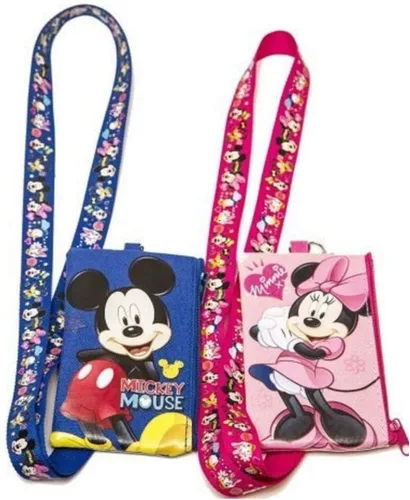 Miniatura 4 de Mickey and Minnie Mouse - Mochilas con cordón y cordones con monedero desmontable y libros de autógrafos (juego de 6), Rosa Azul, Cordón