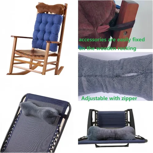 Miniatura 8 de Almohada para la cabeza para silla reclinable, para sofá, almohada para el cuello reclinable, almohada para el cuello de sofá (marrón)
