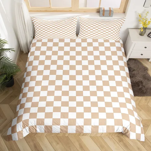 Miniatura 16 de Manfei Juego de ropa de cama de silueta de ciervo, tamaño individual, funda de edredón con patrón de flechas y cuernos con 1 funda de almohada