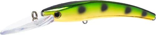 Miniatura 13 de Bill Lewis Pesca Lipless Realista Trolling Preciso Walleye Crankbait Lite con dos grandes Mustad Triple Grips BH Wonderbread en blanco