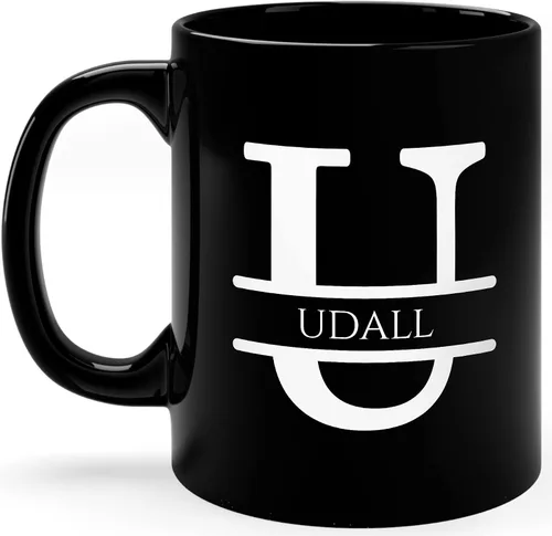 Miniatura 25 de Taza de café personalizada con monograma, letra inicial A personalizada para mujeres, hombres, niñas, niños, papás, mamás amigos, taza de café