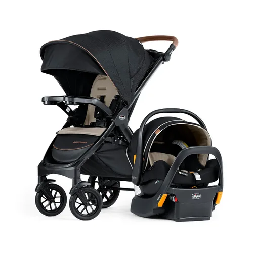 Sistema de viaje Chicco Bravo Primo ClearTex Trio, cochecito plegable Chicco Bravo Primo con asiento de automóvil infantil Chicco KeyFit Max Zip