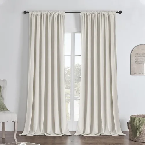 Miniatura 35 de Joydeco - Cortinas opacas 100% azul rey, 84 pulgadas, 2 paneles, cortinas de terciopelo azul rey de lujo para dormitorio y sala de estar, cortinas
