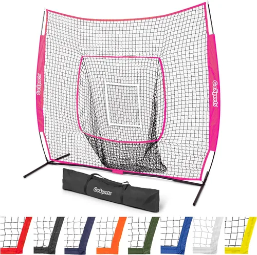Miniatura 13 de GoSports 7 x 7 ft Baseball & Softball Nets - Available in Team Colors - Batting & Pitching Net with Strike Zone
