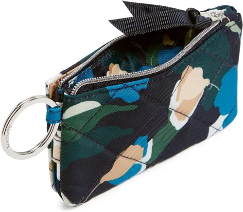 Miniatura 4 de Cartera de lujo de sarga con cremallera y protección RFID para mujer