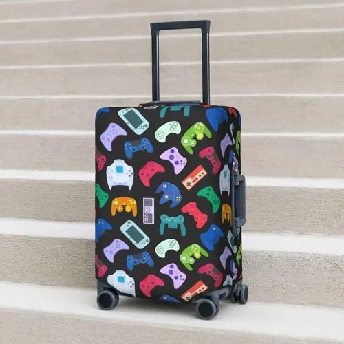 Miniatura 8 de DOINBEE Fundas para equipaje de videojuegos para niños, fundas para maleta, funda de equipaje con estampado elástico, protector de maleta, Juego