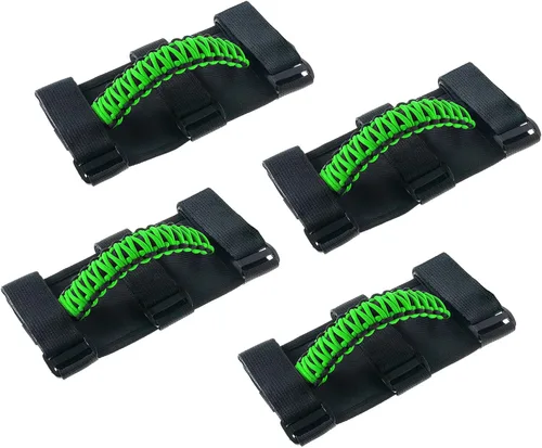 Miniatura 28 de Savadicar 2 x Asas de Agarre para Barra Antivuelco Manijas de Agarre para Jeep Wrangler YJ TJ JK JL y Gladiator JT 1987-2023, UTV, ATV, Accesorios