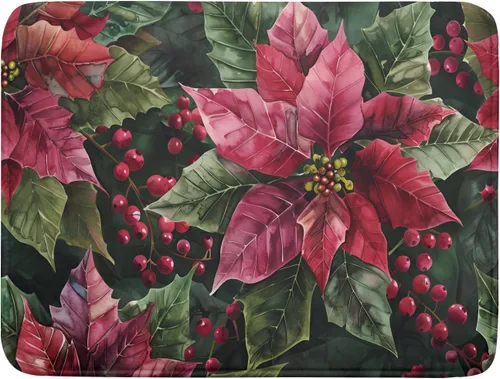 Miniatura 60 de Tapete de secado de platos de cabaña rústica, tapete escurridor de vida silvestre de oso del bosque, alce, 18 x 24 pulgadas, almohadilla escurridor