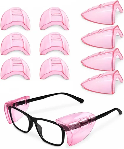 Miniatura 13 de BURIUS Protectores laterales de seguridad para lentes con clip – Se ajustan al 98% de las gafas Protecciones ligeras de laboratorio