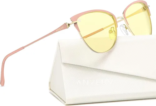 Miniatura 17 de ANYLUV Gafas de luz azul para mujeres y hombres, lentes de bloqueo de luz azul para mujer, anteojos de computadora antifatiga ocular