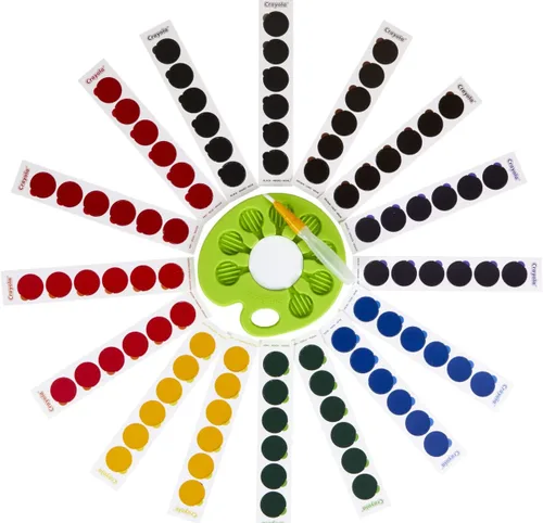 Miniatura 6 de Crayola Paleta de Acuarela Pop & Paint, Kit de Pintura Lavable, Set de Pintura de Acuarela Sin Desorden para Niños, Artes y Manualidades, Regalos