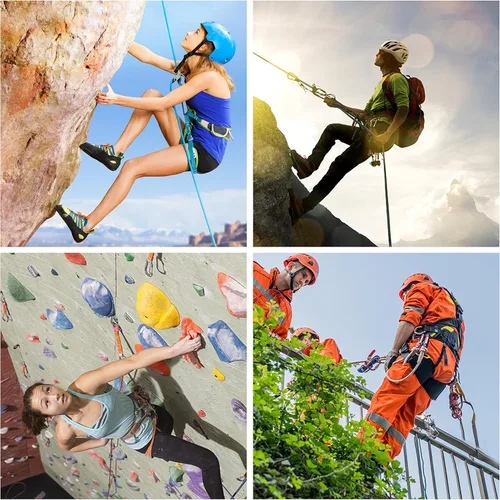 Miniatura 2 de Nice C Cuerda de escalada, cuerda de rescate, cuerda de construcción, cuerda de escalada en roca, estática de 10 mm, 32 pies/64 pies/96 pies/160