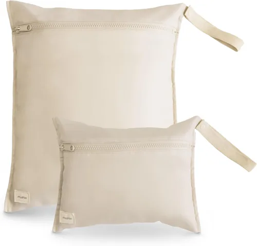 Miniatura 17 de mushie - Bolsas resistentes al agua para artículos húmedos Bolsas reutilizables grandes y pequeñas para artículos de bebé y viajes Bolsillos