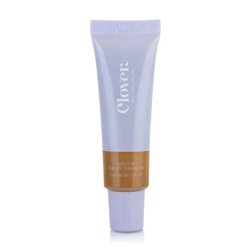 Miniatura 9 de Clover Skin Is In Serum Foundation Suero facial hidratante, base ligera, libre de crueldad animal y vegano, con escualano y cera de semillas de 10