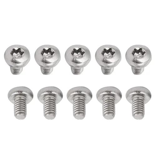 Miniatura 69 de DTGN Tornillos Torx de cabeza plana M1.0.236x0.118 in (DXL), paquete de 20, buenos para maquinaria, sujetadores de seguridad Torx de acero