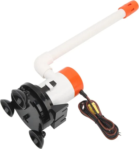 Miniatura 7 de Baitwell Bomba de 12 V 350 GPH 12 V Livewell Bomba aireadora de cebo sumergible portátil inferior para barco marino, bomba de pozo de vida, bomba