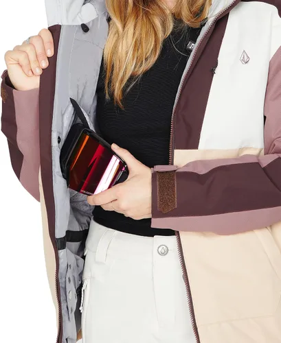 Miniatura 7 de Volcom Rossland - Chaqueta con capucha para mujer con aislamiento para snowboard y esquí