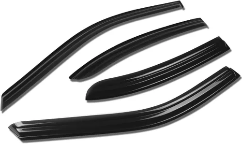 DNA MOTORING WVS-T2-0174 - Juego de 4 protectores de lluvia para ventana Optima MG 06-10, color humo, deflector de sol, viento, lluvia