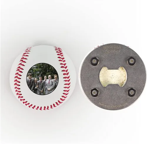 Miniatura 8 de Abridor de botellas de béisbol, padrinos de boda, regalo impreso para el padrino de béisbol personalizado, tamaño oficial, propuesta de boda