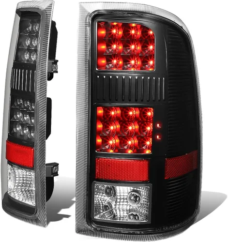 Miniatura 12 de Auto Dynasty Luces Traseras de Cola Compatibles con 2007-2014 GMC Sierra 1500 2500HD 3500HD, Luces de Freno DRL Completas LED para Conductor