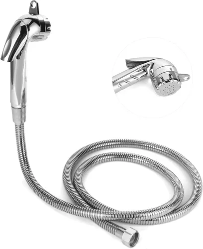 Miniatura 9 de Cabezal de ducha exterior para autocaravana con manguera de 4.9 ft/4.9 pies, boquilla de acero inoxidable, rosca de 1/2 pulgada para RV, cámper
