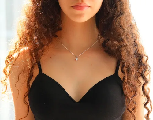 Miniatura 59 de Collar de hija relleno de oro de mamá o papá, collar clásico de perlas blancas con mensaje significativo, listo para regalar