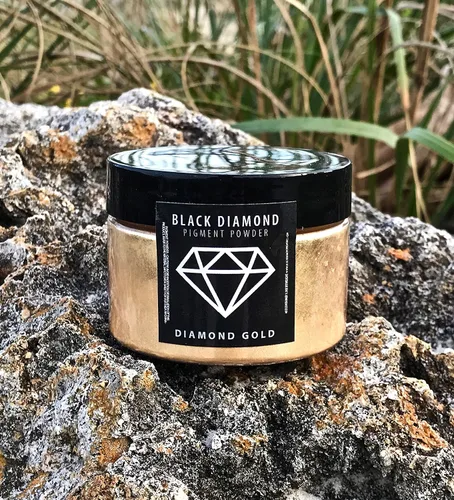 Miniatura 3 de Black Diamond Pigments El pigmento (oro diamante) es una mica profesional de primera calidad, no tóxica con saturación de color inigualable que se