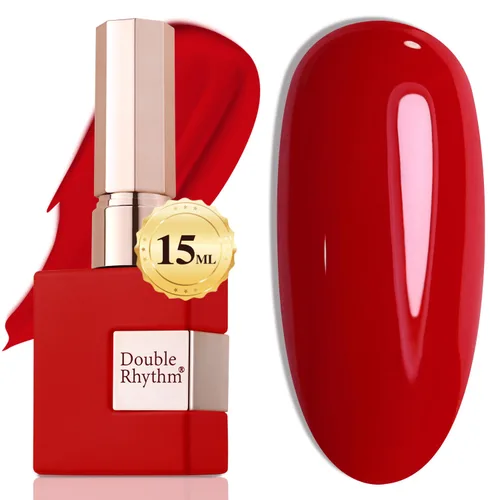 Miniatura 63 de Double Rhythm 15ml de esmalte de uñas en gel, color puro, mismo color, misma botella, esmalte de uñas de remoción para arte de manicura en salón