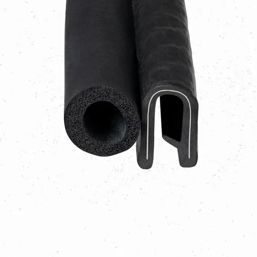 Miniatura 2 de Sello de Borde con Bulbo Lateral, Diámetro del Bulbo 3/8 Pulgadas, Se Adapta a Bordes de 1/16 Pulgadas - Longitud 25 Pies (7.65 Metros)