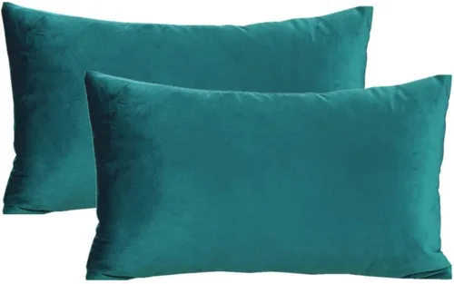 Miniatura 30 de Fundas de almohada de terciopelo de 16 x 16 pulgadas, color negro, fundas de almohada decorativas para sofá, fundas de almohada suaves, sólidas