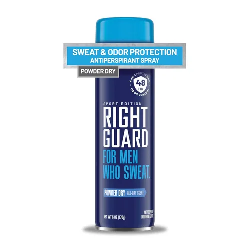 Miniatura 9 de Right Guard Sport Fresh Scent Antiperspirant & Deodorant Spray - Spray desodorante de protección 4 en 1 para hombres, bloquea el sudor, protección