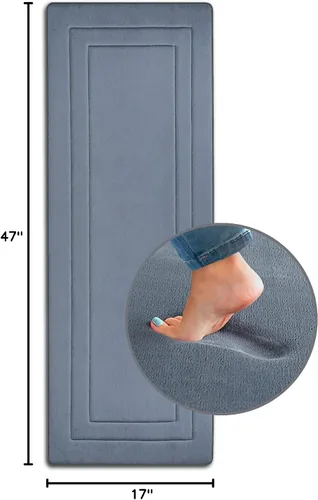 Miniatura 2 de Ultima Comfort - Tapete de espuma viscoelástica, 17 x 47 pulgadas, antideslizante, tapete de baño extralargo para baño, cocina y dormitorio