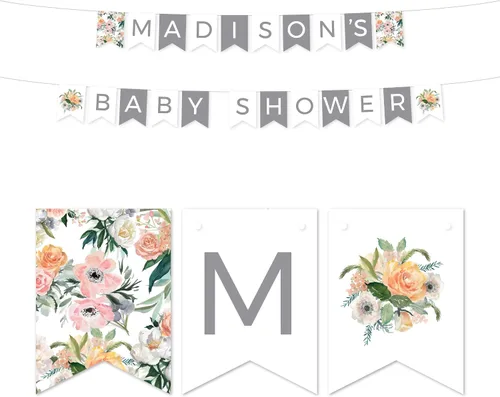 Miniatura 23 de Andaz Press Peach Coral - Colección de fiesta de jardín floral para baby shower, tarjetas de juego de adivinanzas de caramelos, paquete de 30