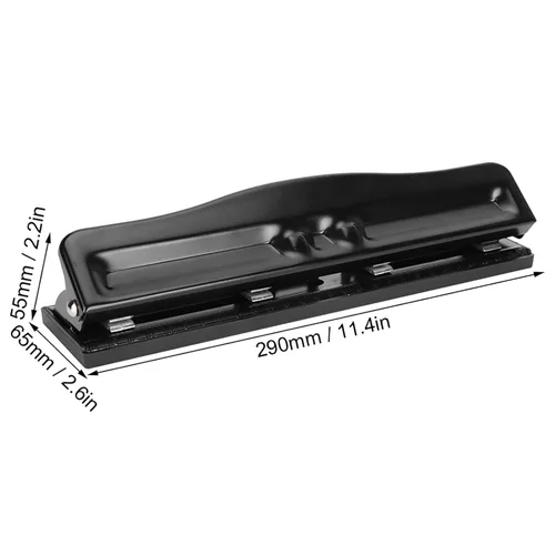 Miniatura 6 de Oumefar Perforadora de agujero ajustable de 4 agujeros, perforadora de metal perforadora manual de oficina para el hogar, oficina, manualidades