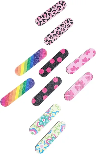 Miniatura 2 de Lima de UNA Pulidora. Tablero de Esmeril de Unas. Lima de manicura de doble cara, Mini, Reutilizable para Mujeres, Ninas y Hombres. Paquete de 10