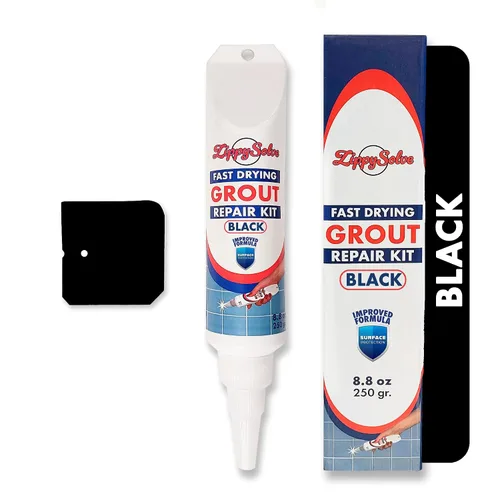 Miniatura 13 de ZippySolve Lechada para Azulejos, Kit de Reparación, Paquete de 2 Rellenos de Lechada, Restaura y Renueva la Línea de Juntas de Azulejos, Tubo