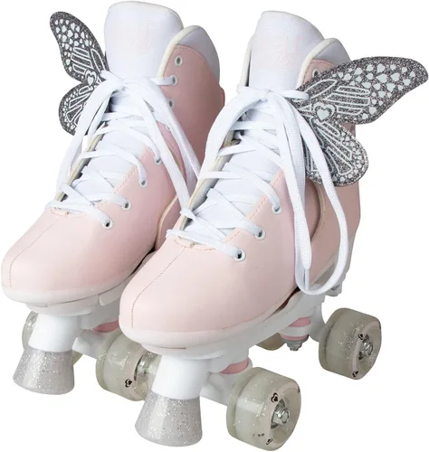 Miniatura 9 de Circle Society Adjustable Kids Roller Skates, Sizes 12-3 & 3-7 US, Indoor & Outdoor Roller Skates, Comfortable Lace-Up Design for Beginners, Fun