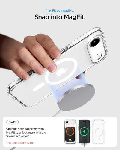 Miniatura 227 de Spigen Funda para iPhone 13 Mini, ultra híbrida MagFit [antiamarilleo] [compatible con Magsafe] - Transparente