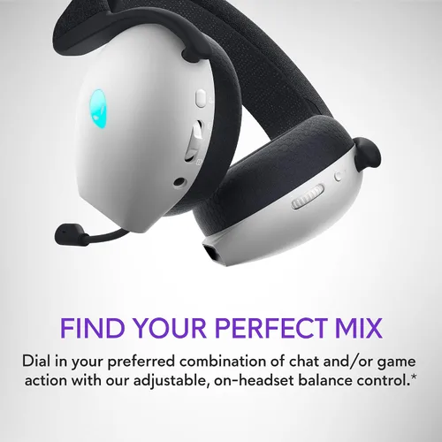 Miniatura 7 de Alienware AW720H Auriculares inalámbricos para juegos de modo dual - Sonido espacial Dolby Atmos, inalámbrico 2.4 GHz, cable de conector de 0.138