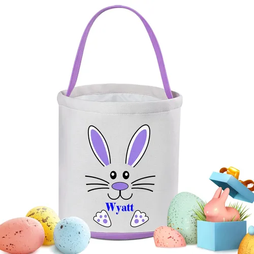 Miniatura 5 de Cesta de Pascua personalizada, cestas de Pascua Touber para niños y niñas, cestas de Pascua para niños, cesta de Pascua personalizada, regalos