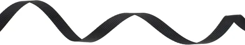 Miniatura 2 de Cinta de grogrén sólido de 25 yardas cada rollo con borde tejido 100% poliéster (1/4 pulgada, negro)