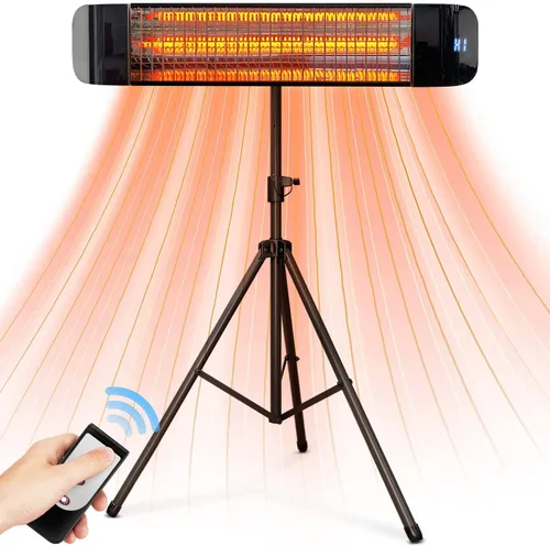 Paraheeter Calentador Eléctrico para Exteriores, Calentador de Patio Infrarrojo para Uso en Exteriores/Interiores, Calentador Infrarrojo para